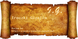 Ireczki Gizella névjegykártya